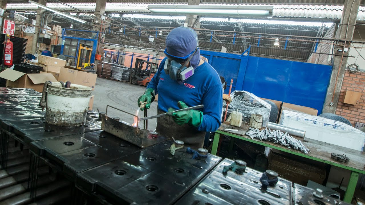 captacion de polvo en fabrica de baterias